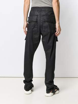 Rick Owens waxed cargo trousers