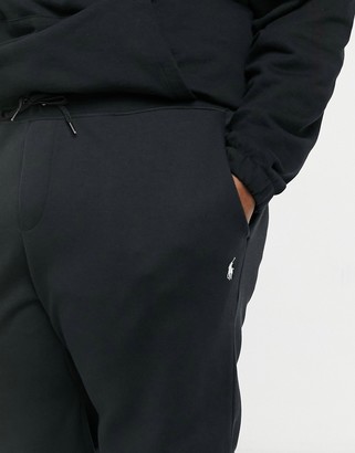 Polo Ralph Lauren Big & Tall player logo double tech cuffed joggers in black