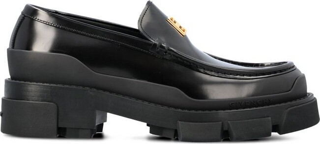 Givenchy Terra Logo Plaque Slip-On Loafers