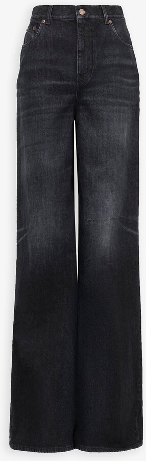 High rise dark jeans