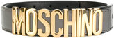 Moschino - logo plaque belt 