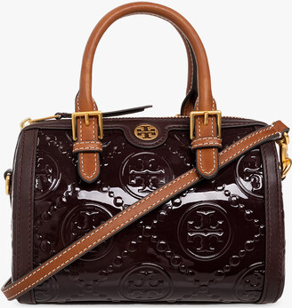 Tory Burch Shoulder Bag In Patent Leather - Burgundy - ShopStyle