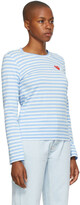 Thumbnail for your product : Comme des Garçons PLAY Striped Heart Patch Long Sleeve T-Shirt