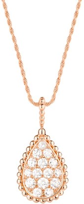 Boucheron Serpent Boheme 18K Rose Gold & Diamond Pendant Necklace