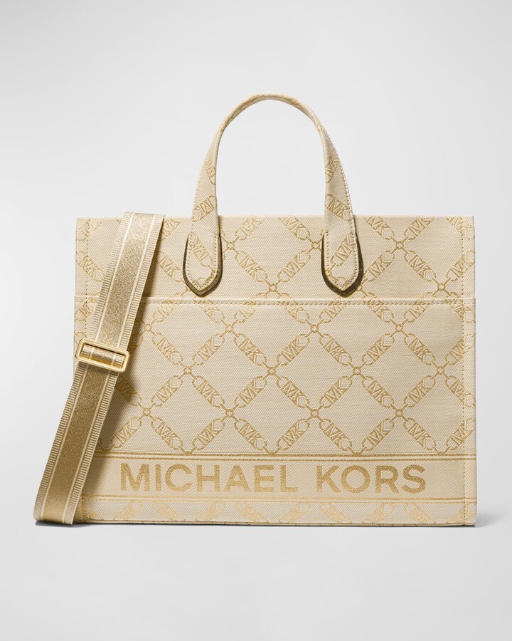 Michael Michael Kors Xs Chain-Link Monogram Sling Pack Shoulder Bag, Brown/Luggage, Women's, Handbags & Purses Crossbody Bags & Camera Bags