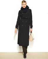 Thumbnail for your product : London Fog Petite Hooded Belted Maxi Trench Coat