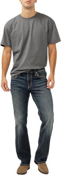Silver Jeans Co. Men's Jace Flex Slim Fit Bootcut Jeans Indigo 434 30 30