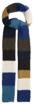 Thumbnail for your product : Marni Colour-block Mohair-blend Scarf - Blue White