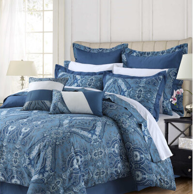 Tribeca Living Atlantis 12 Piece Reversible Comfort Set