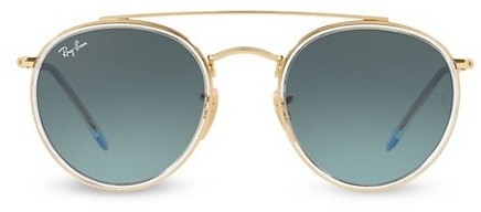 RB3647 51MM Iconic Round Aviator Sunglasses Saks Fifth Avenue Women Accessories Sunglasses Round Sunglasses 