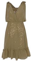Thumbnail for your product : Jessica Simpson Women's Hi-Lo Veiled Sequined Chiffon Dress