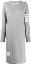 Thumbnail for your product : Thom Browne 4-Bar loopback sweatshirt dress