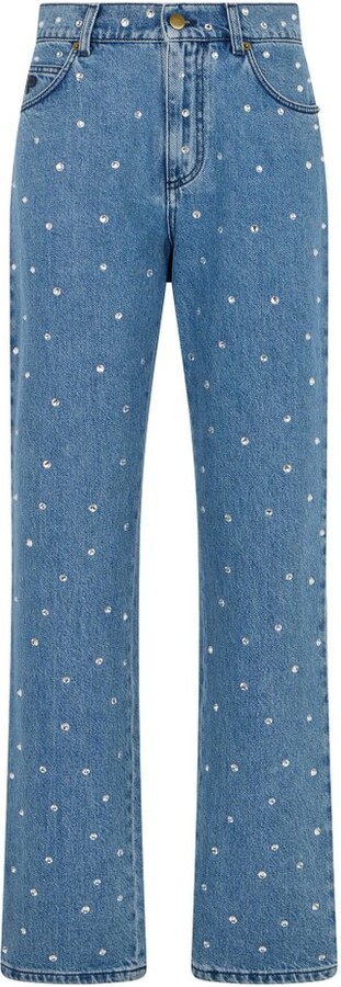Philosophy di Lorenzo Serafini Embellished Straight-Leg Jeans