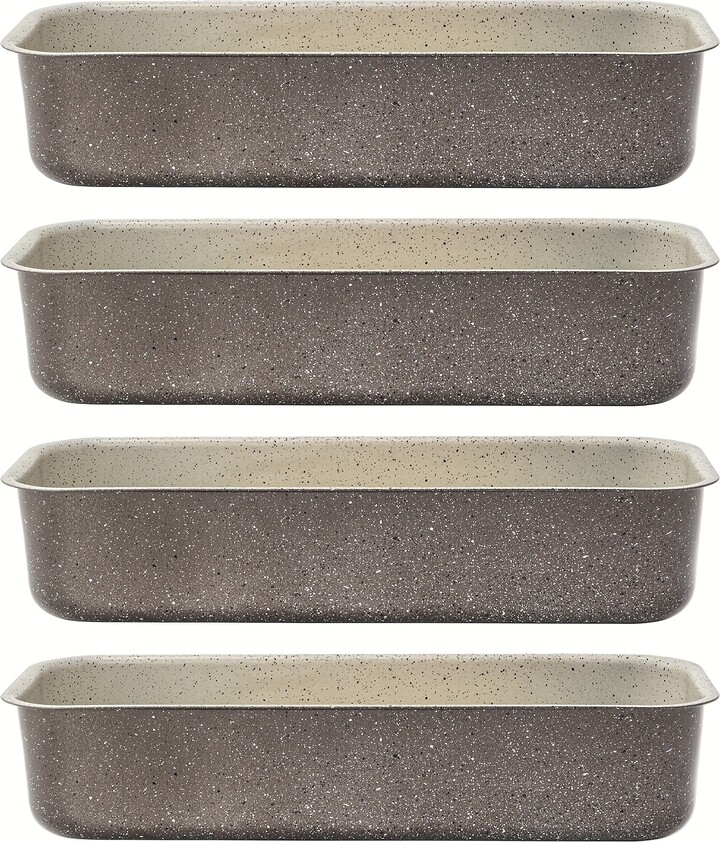 Temu 4 Pack Bread Pans Set, Nonstick 13*5 Inch Loaf Pan, Rectangle Bread Loaf Baking Pan For Baking Homemade Bread