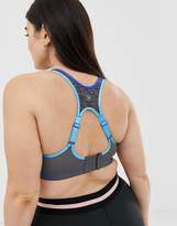 Thumbnail for your product : Dorina Plus Size Spirit high impact underwired sports bra in gray melange