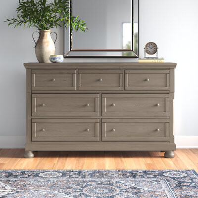 Three Posts Austinburg 7 Drawer Double Dresser