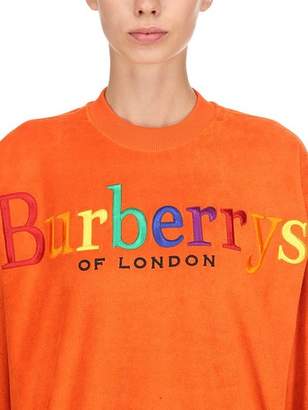 Burberry Embroidered French Terry Sweatshirt