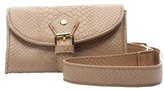 Thumbnail for your product : BCBGeneration tan snake-embossed 'Indio' belt bag