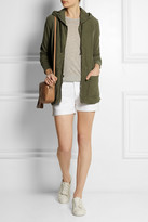 Thumbnail for your product : James Perse Stretch-cotton twill hooded jacket