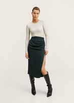 Thumbnail for your product : MANGO Vent midi skirt