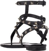 Thumbnail for your product : Valentino Women's Rockstud Flat Thong Sandals-Black