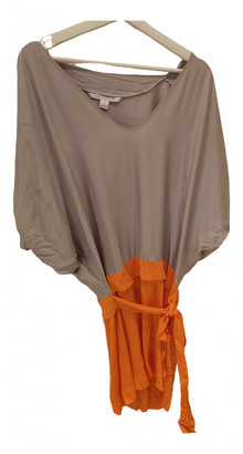 Diane von Furstenberg Orange Silk Dresses