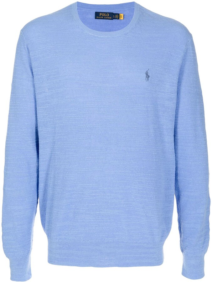 Polo Ralph Lauren Blue Men's Crewneck Sweaters | Shop the world's 