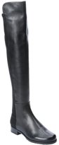 Thumbnail for your product : Stuart Weitzman black leather '5050' over-the-knee stretch slip-on boots