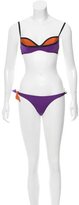 Thumbnail for your product : La Perla Colorblock Two-Piece Swimsuit w/ Tags