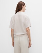 Thumbnail for your product : Club Monaco Short Sleeve Boiled Cashmere Sweater