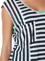 Thumbnail for your product : C&C California Linen mixed stripe pocket tee