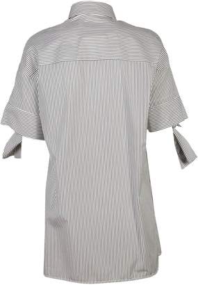 Victoria Beckham Bow Sleeve Striped Shirt