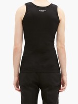 Thumbnail for your product : Ann Demeulemeester Le Faune-print Cotton-jersey Tank Top - Black
