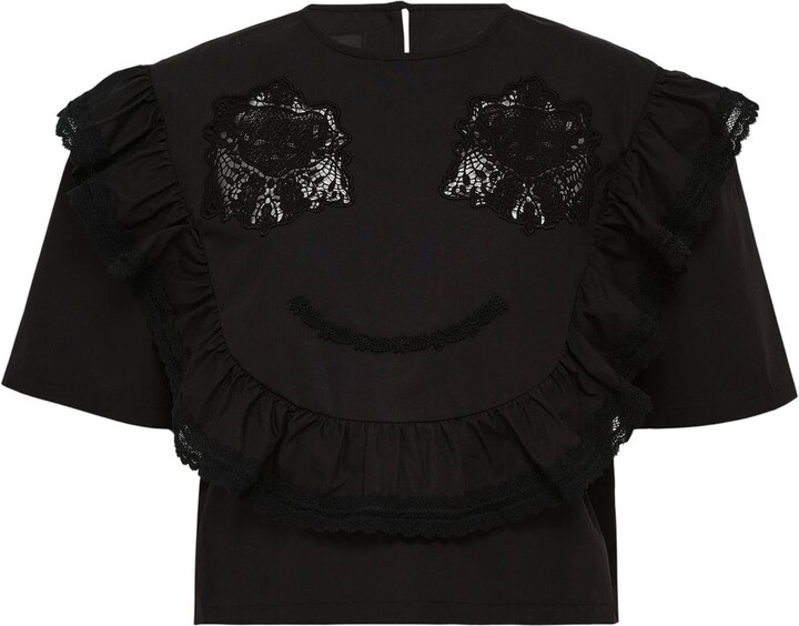 pushBUTTON Push Skull Smile Blouse