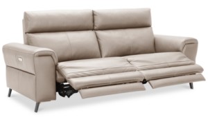Pc Leather Sectional Sofa, Danvors 7 Pc Leather Sectional Sofa With 4 Power Recliners