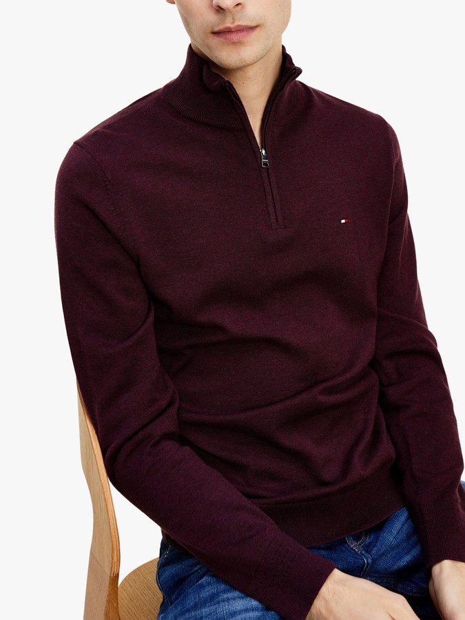 tommy half zip jumper
