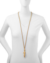Thumbnail for your product : Valentino Golden Aquarius Zodiac Necklace, 36"L