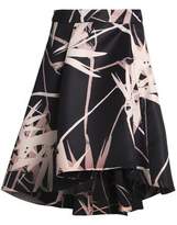 Thumbnail for your product : Halston Asymmetric Printed Satin Skirt