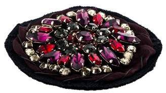 Prada Crystal Embellished Brooch
