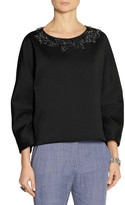 Thumbnail for your product : Adam Lippes Embellished scuba-jersey sweatshirt