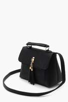 Thumbnail for your product : boohoo PU Tassel Cross Body