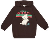 Thumbnail for your product : Gucci Children Logo embroidered cotton hoodie