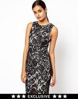 Thumbnail for your product : Warehouse Sequin and Lace Pencil Dress