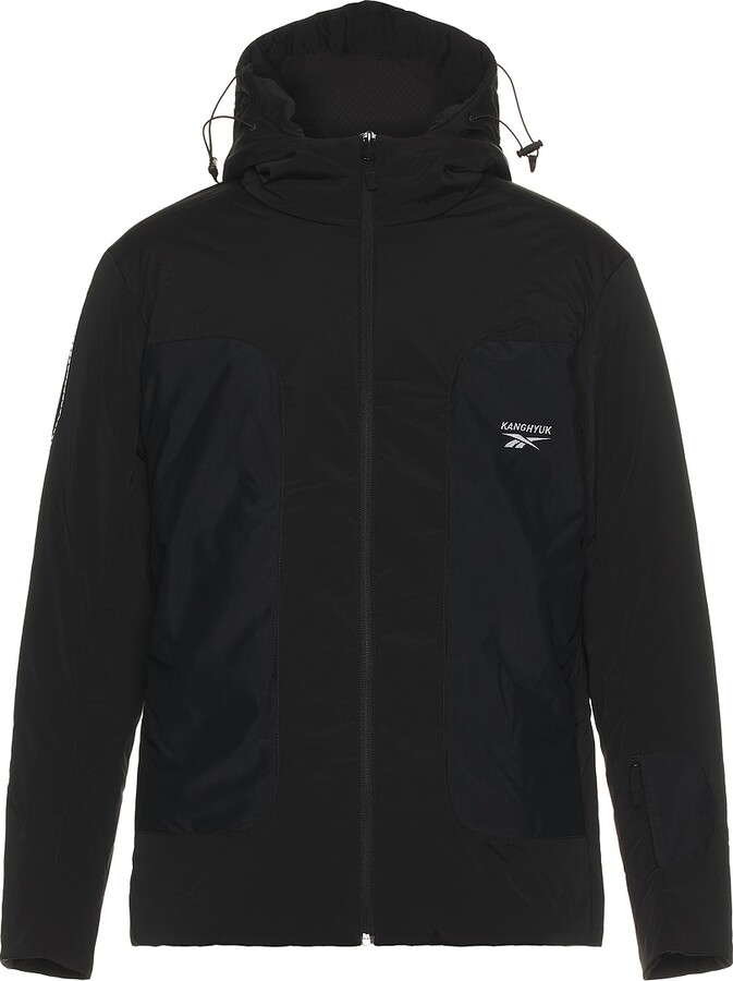 Reebok X Kanghyuk Stitched Logo Padded Jacket in Black