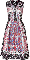 Thumbnail for your product : Peter Pilotto Silk Mixed Print Dress Gr. UK 10