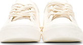 Thumbnail for your product : Maison Martin Margiela 7812 Converse x Maison Martin Margiela White & Red Painted Sneakers
