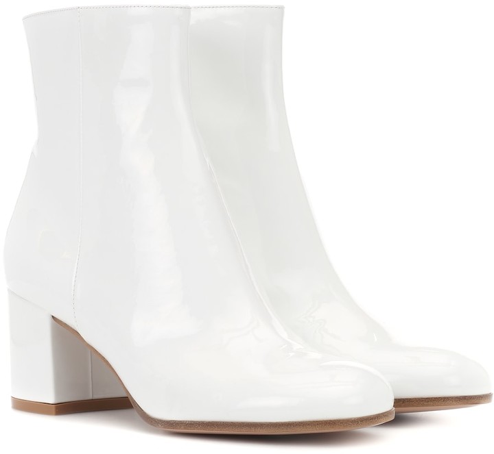 ladies white ankle boots uk