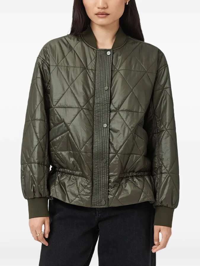AllSaints Alli quilted bomber jacket