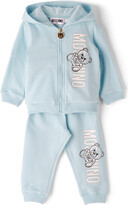 Thumbnail for your product : Moschino Baby Blue Teddy Logo Tracksuit Set