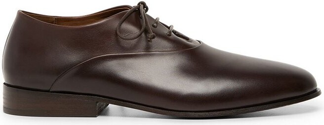 Marsèll Almond Toe Lace-Up Derby Shoes